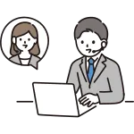 Businessman Talking Remotely SVG Icon